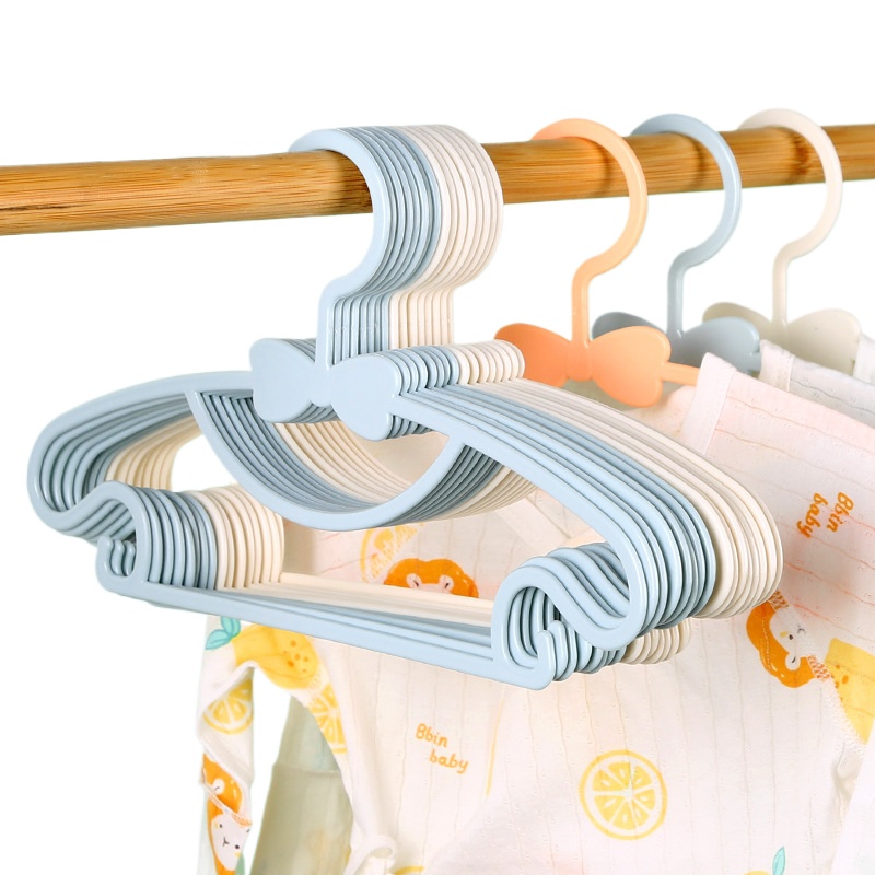Baby Clothing Storage - 5-50 個ベビーハンガープラスチック子供服収納ハンガー保育園子供ハンガー幼児幼児ポータブルコートホームラック