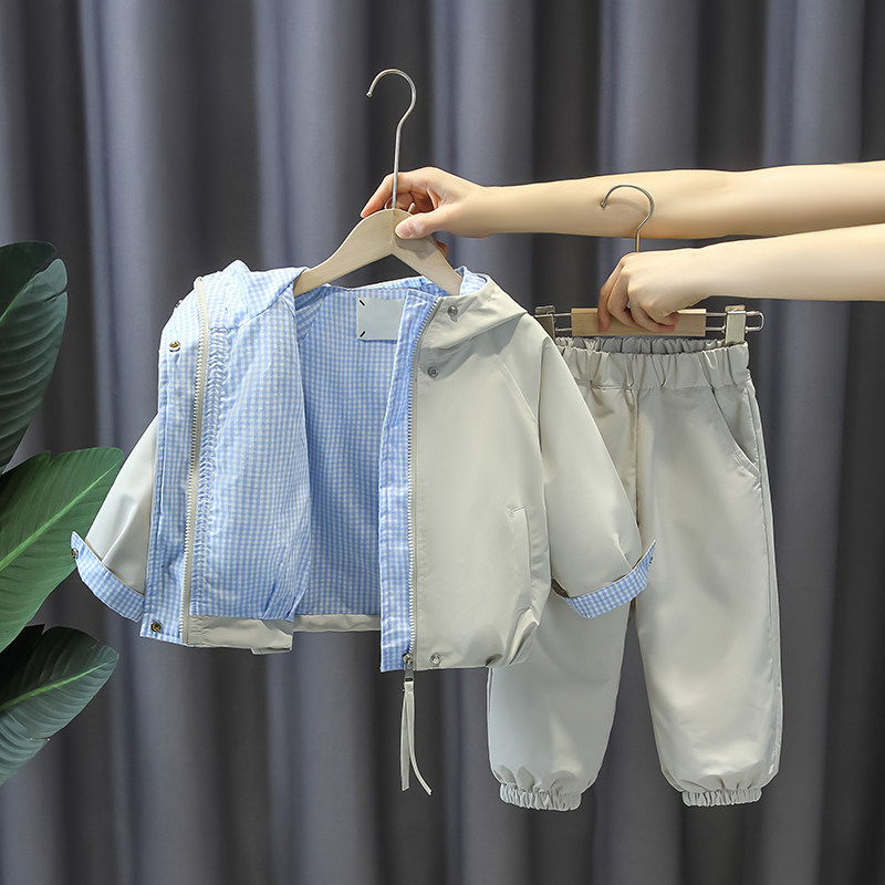 子供服男の子と女の子のトップスファッショナブルなツーピースセ - Baby Clothing High Quality のレビューと価格