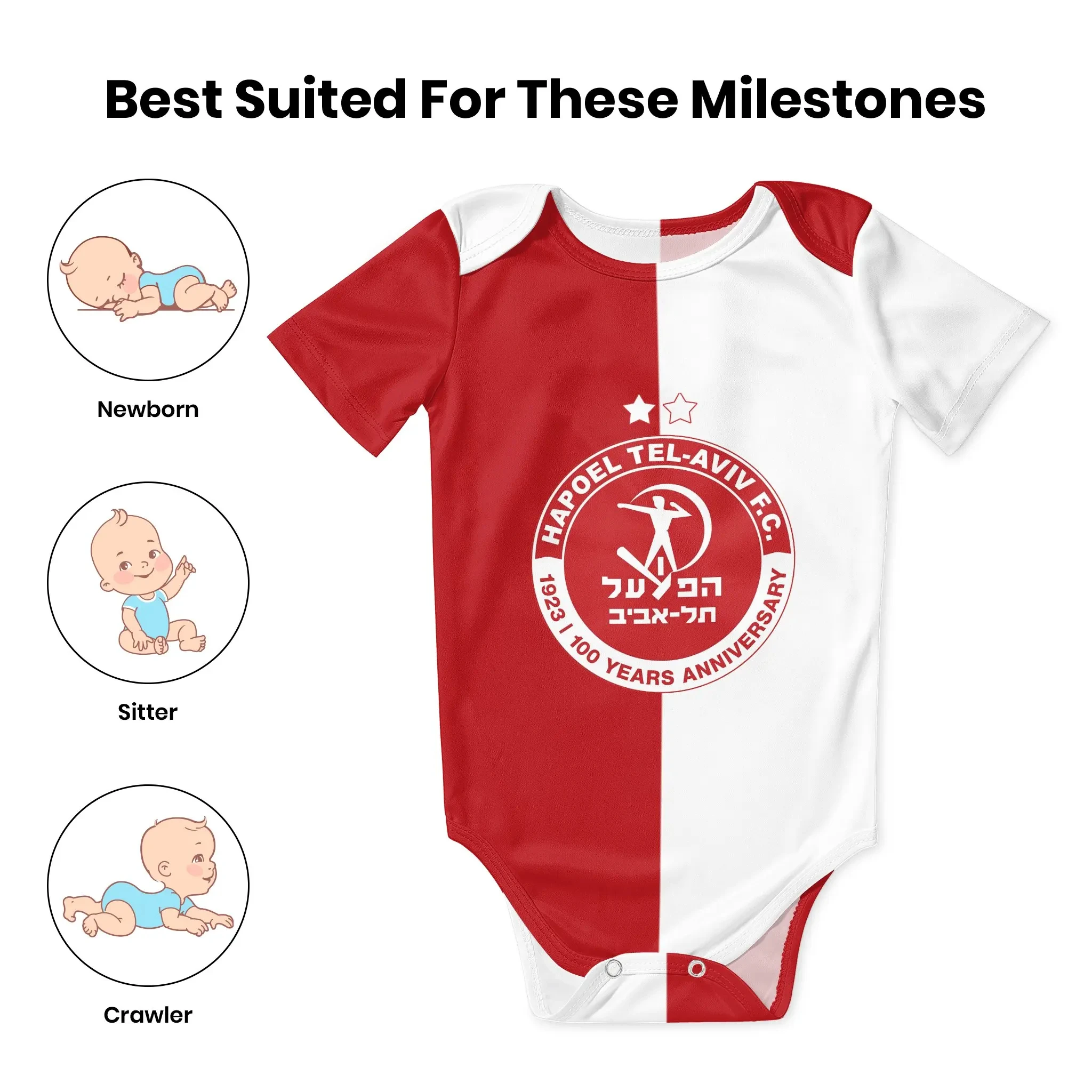 Hapoel テルアビブ ベビー ボディスーツ ユニセックス - Baby Clothing Brand のレビューと価格