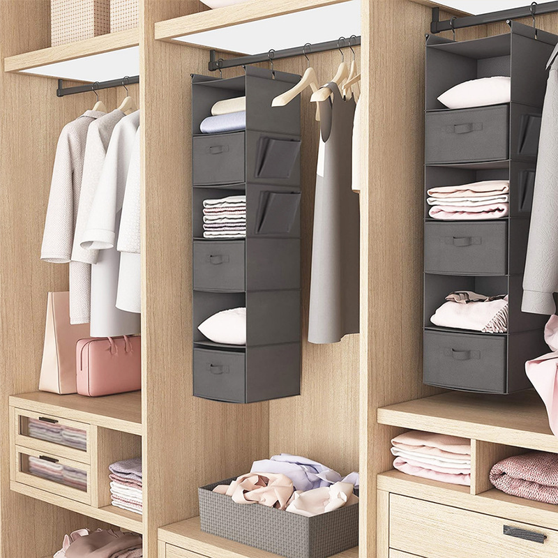 ワードローブ収納 竹シート 多層収納 吊り下げバッグ 防塵  - Baby Clothing Storage のレビューと価格
