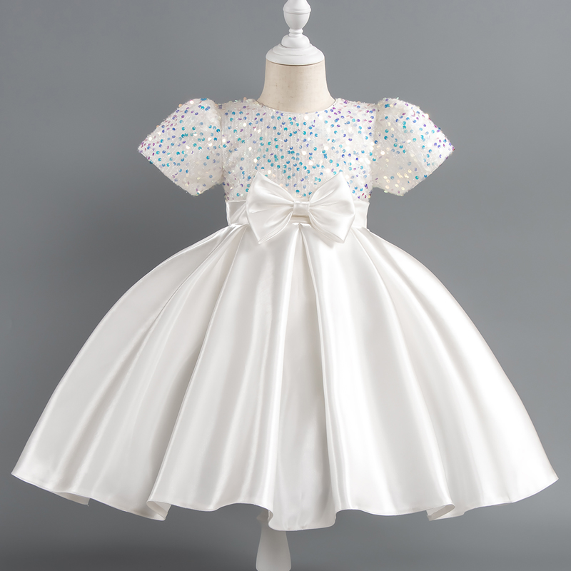 女の赤ちゃんクリスマスドレススパンコール半袖パーティードレス - Baby Z Clothing のレビューと価格