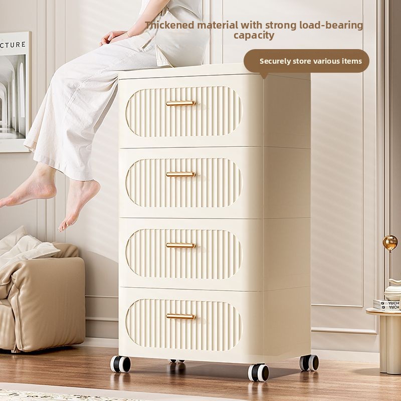多機能30-52収納引き出し付き収納キャビネット（ホイール付 - Baby Clothing Storage のレビューと価格