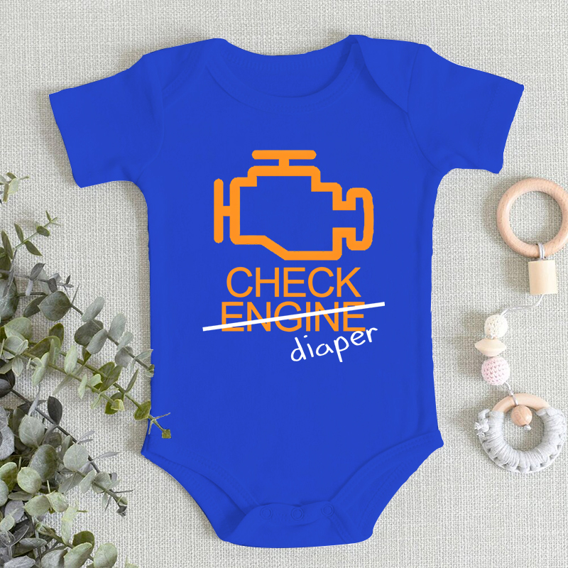 面白いチェック柄おむつレターデザイン肌に優しいベビー男の子女 - Baby Clothing Brand のレビューと価格