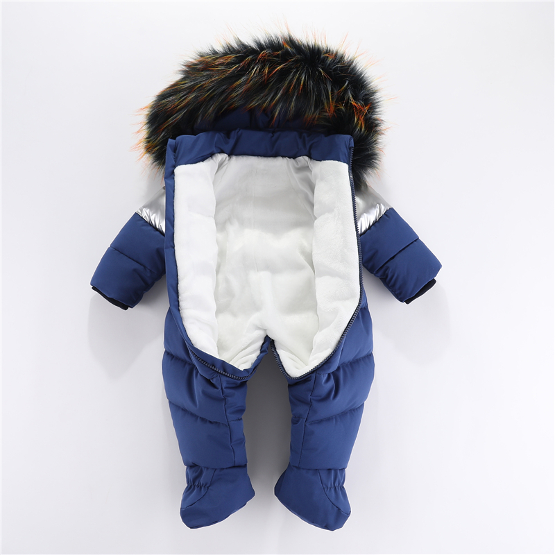 冬新生児ロンパース手袋付き暖かい厚みのある女の赤ちゃん服フー - Baby Clothing Brand のレビューと価格