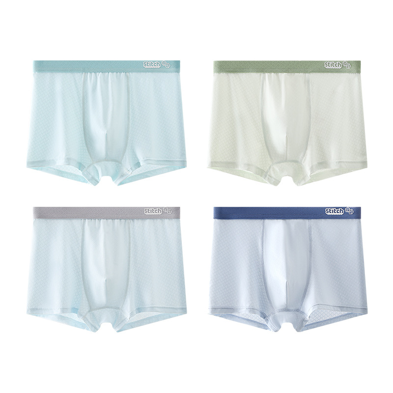 4 個男の子ベビー通気性ボクサーパンツ下着薄い夏用パンティー - Baby Clothing High Quality のレビューと価格