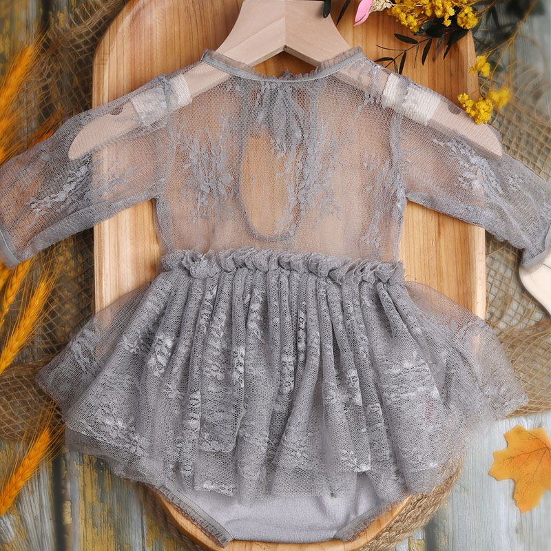 新生児用レースロンパース、アンダーパンツ、黄色のレースドレス - Baby Clothing Brand のレビューと価格