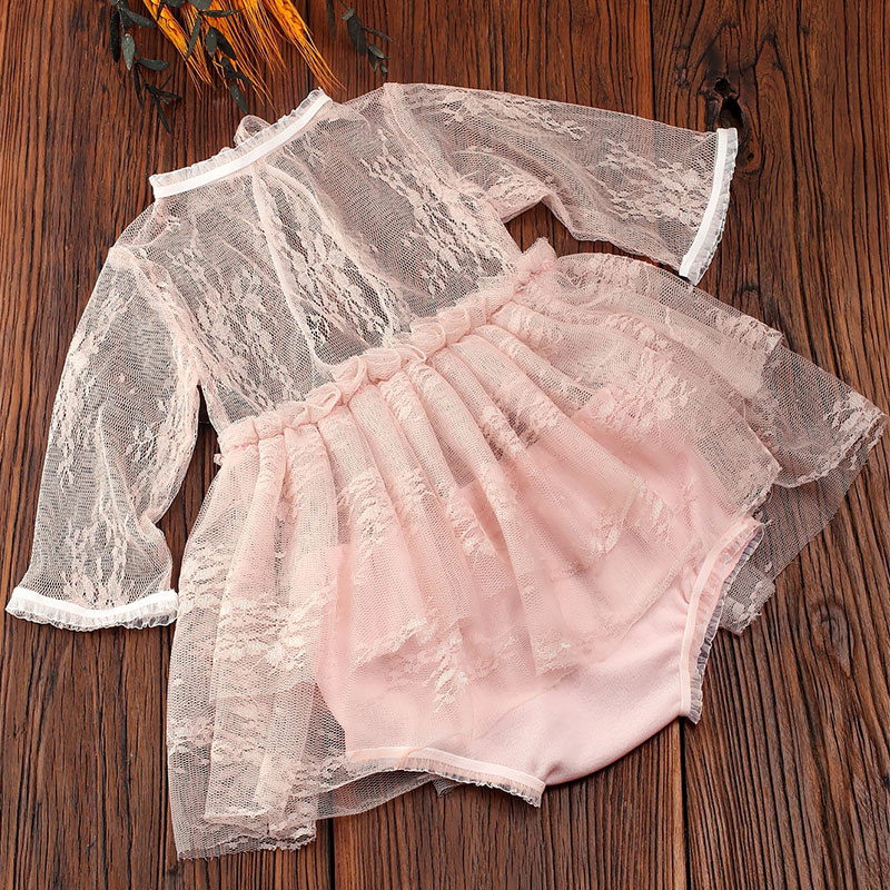 新生児用レースロンパース、アンダーパンツ、黄色のレースドレス - Baby Clothing Brand のレビューと価格