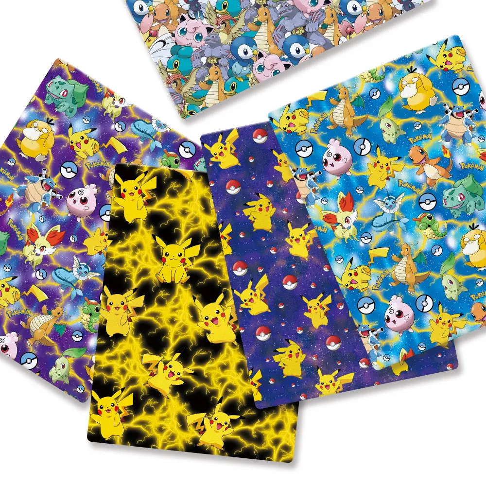 子供のためのポケモン漫画プリント生地,手作りの縫製,パッチワ - Baby Clothing Model のレビューと価格