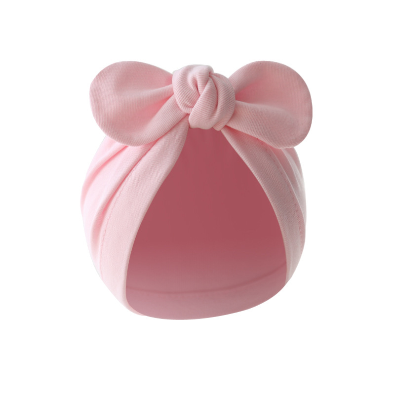 バニーの耳が付いた柔らかい綿のターバン帽子、かわいい幼児のビ - Baby Hat Beanie のレビューと価格
